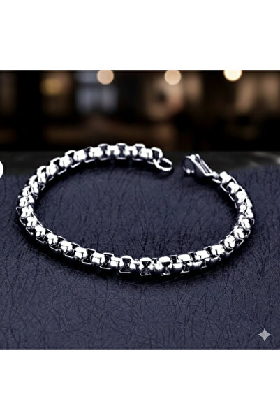 Feronnucci Steel Plated Modern Classic Thick Design Men's Bracelet