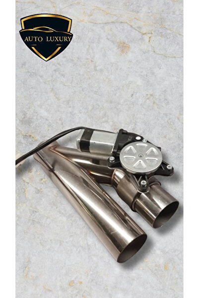 AUTO LUXURY Yüksek Kalite Krom Cut-Out Egzoz Klapesi - Isı Korumalı Profesyon...