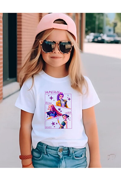 lovver Παιδικό μπλουζάκι KPOP Demon Hunters με σχέδιο Huntrix Rumi Zoey Mira,...