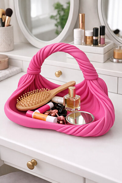 Vescarri Burgu Design Makeup Organizer Tray – Decorative Jewelry & Vanity Org...