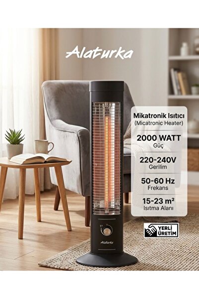Alaturka DİKEY ISITICI 2000W KULE TİPİ ISITICI - HIZLI ISINMA -AYARLI ISI KON...