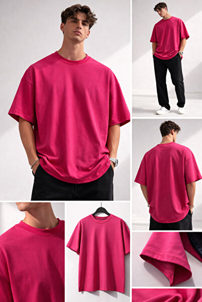 metsawear Premium Oversized European Fit Men's T-Shirt – Loose Fit Modern Str...