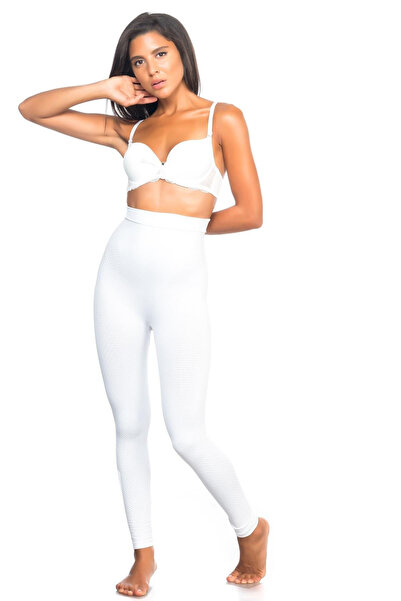 Findit مشد ضيق أبيض 2045 مضاد للسيلوليت