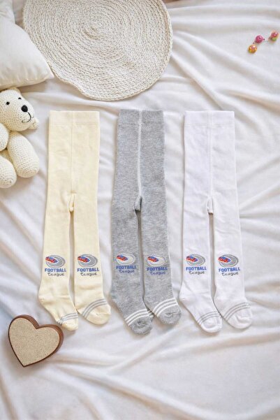 Amélio Kids Pack of 3 Girls' & Kids' Cotton Patterned Tights