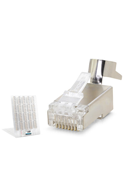 Skygo Cat7 Ez Rj45 Metal C Quality Connector 100 Pieces Plastic Box - Silver ...