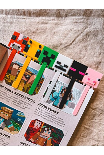 You Toys Minecraft Oyuncağı Kitap Ayracı Koleksiyonu ( 6 Adet)