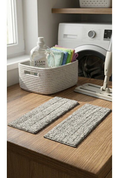 MEŞRA MAĞAZA 2 Adet Mikrofiber Tablet Mop Bezi (İKİ TARAFTAN GEÇİRMELİ)