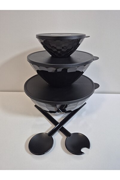 Tupperware Black Diamond Set, Service and Storage Container