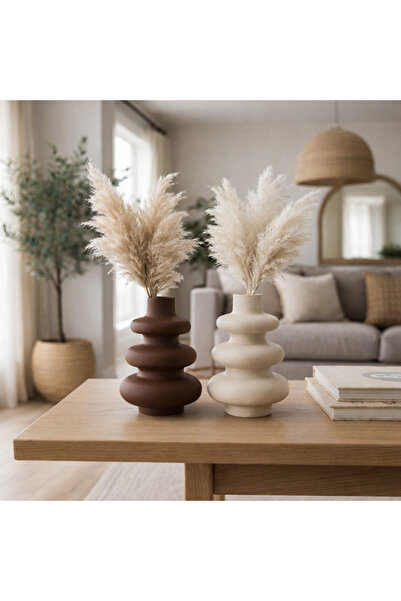 Mervella Home Σετ 2 διακοσμητικών βάζων σκανδιναβικού μποέμ στυλ