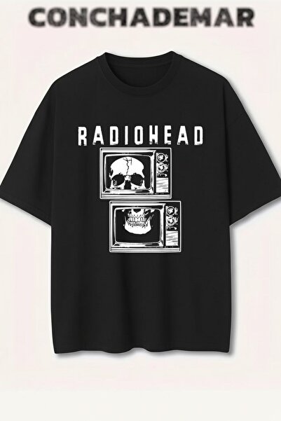 Vordevia Ράντιοουντχεντ με τύπωμα Πρέμιουμ oversized Βαμβάκι lu T-shirt