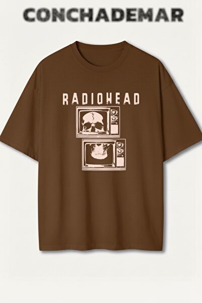 Vordevia Ράντιοουντχεντ με τύπωμα Πρέμιουμ oversized Βαμβάκι lu T-shirt