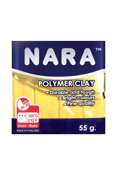 NARA Polymer Clay 55 Grams Pm35 Amber Yellow X 6 Pieces