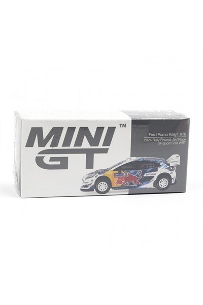 TOYFEST Mini Gt 1/64 Ford Puma Rally1 # 16 M-Sport Ford Wrt 2024 Rally Finlan...