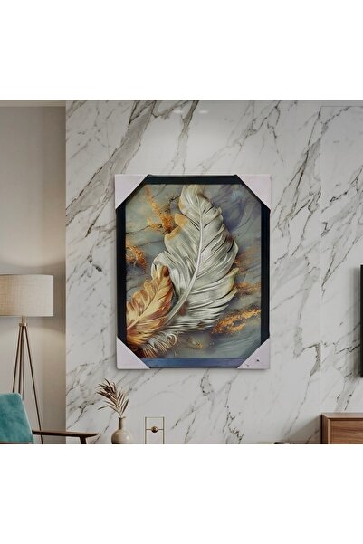 NOON "Flowing Golden Feathers" painting - a royal touch for your home walls 🏠✨