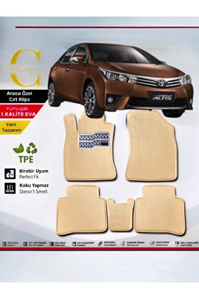COLONY Toyota Corolla (2013-2018) Hücreli Premium 1.Kalite Eva Paspas Seti Pa...