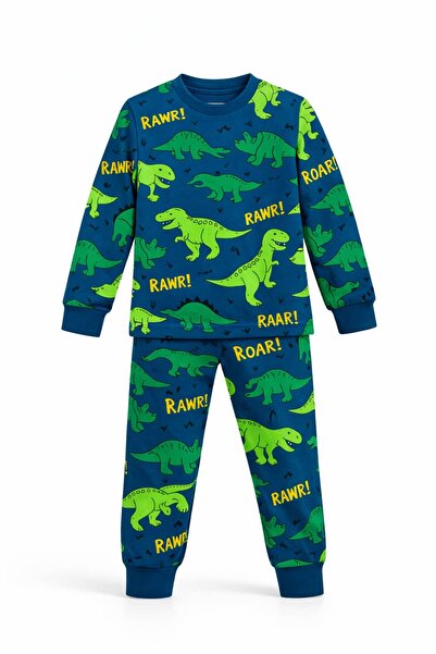 CQCQ Σετ πιτζάμες για αγόρια Rawr Dinosaur με τύπωμα Βαμβάκι τεμαχίων