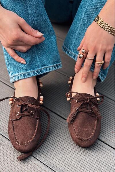 I Love Shoes Brion Women's Oxford Shoes Light Brown Suede