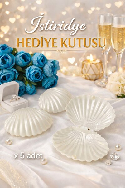 Emtory Home İstiridye Hediye Kutusu - Nişan Düğün Kına için Hediye Kutusu - A...