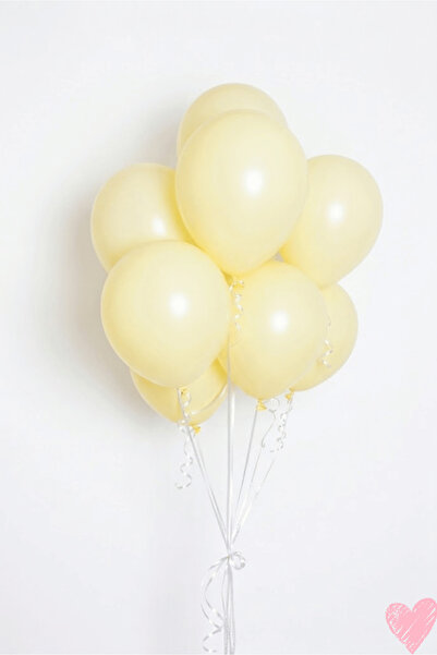 Bunloon بالونات ماكارون صفراء اللون من اللاتكس 10 قطع مقاس 11 بوصة لتزيين الح...