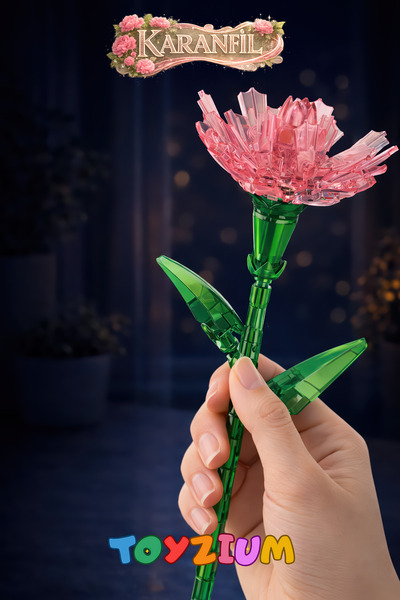 Shem Florist Karanfil Yapı Blok Çiçek Seti (91 Parça) - Carnation Plant Series