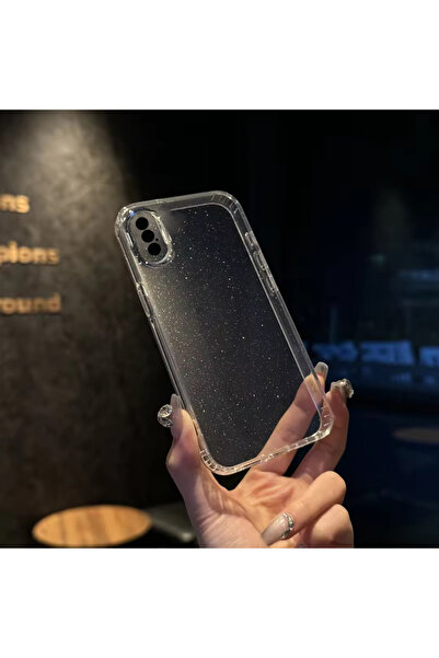 EDELFU Compatible with iPhone X and XS - Glittery Transparent Cover Silicone ...