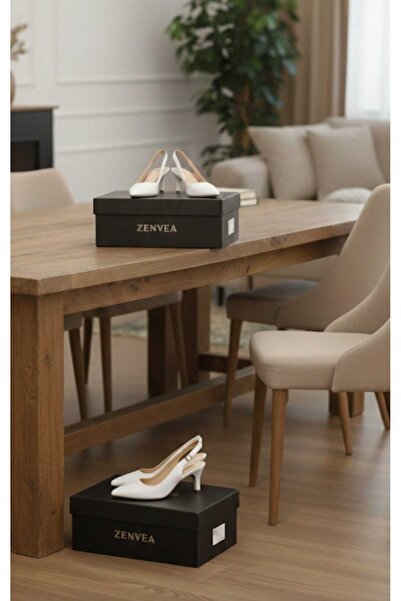 Zenvea Genuine Leather Open Back Sitiletto for Engagement, Wedding and Specia...