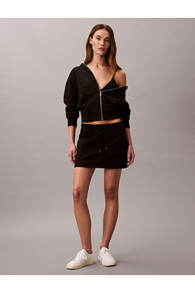 Calvin Klein Cotton Terry Cargo Mini Skirt