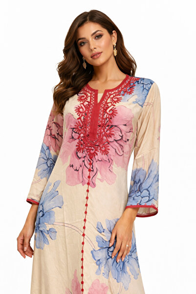 THOGUE Luxurious long embroidered women's jalabiya
