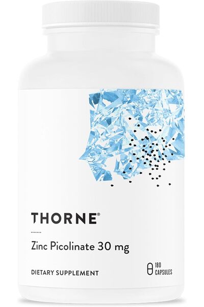 THORNE RESEARCH - Zinc Picolinate 30 mg - Highly Absorbable Zinc Supplement f...