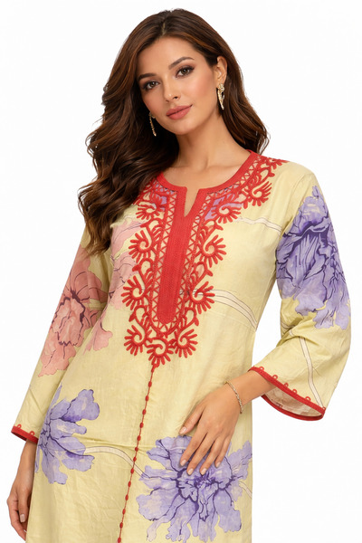 THOGUE Luxurious long embroidered women's jalabiya