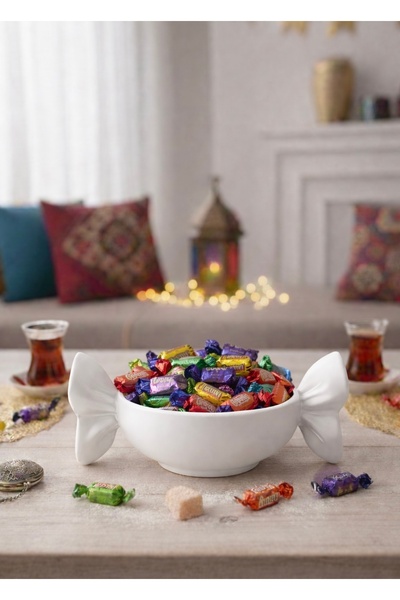 SimayLand Şekerlik Şeker Formunda Bayram Şekerliği 3d Kase Bowl