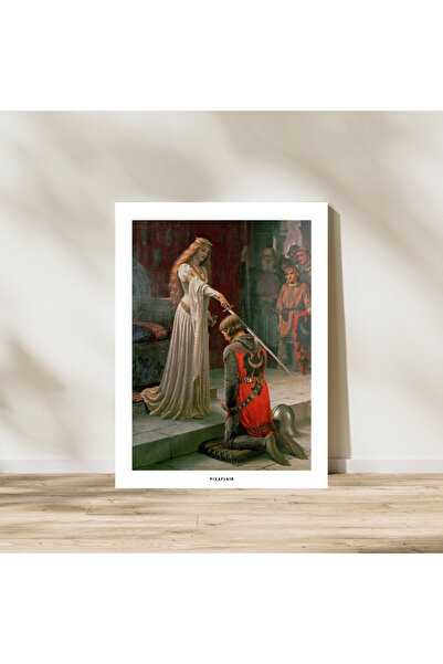 Pixaflair - Accolade by Edmund Blair Leighton - Tablo - Çerçevesiz Poster