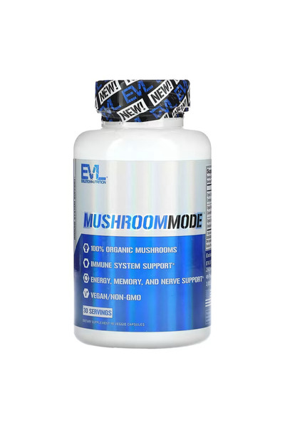 evlution nutrition Evlution Vegan Organic Mushroom Lions Mane Cordyceps and R...