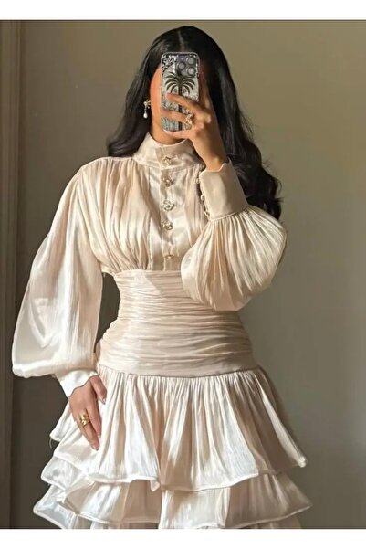 ABRARYZ Elegant crinkle dress