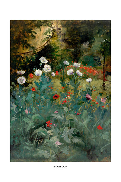 Pixaflair - Poppies, Eliphalet Fraser Andrews - Tablo - Çerçevesiz Poster