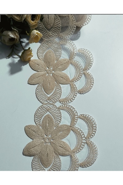 dantelci Bej renk Fransız dantel