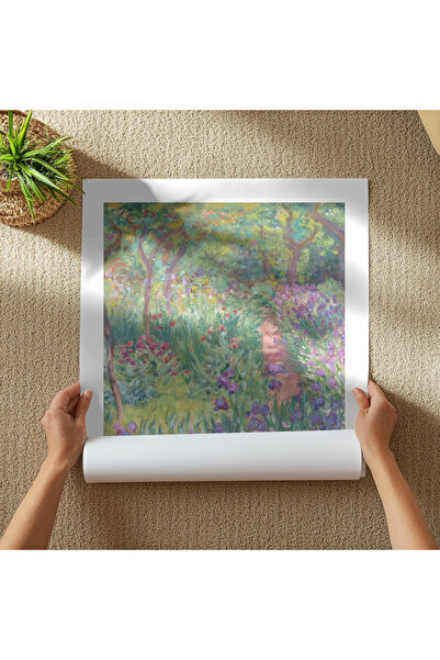 Pixaflair - The Artist’s Garden in Giverny by Claude Monet - Tablo - Çerçevesiz Poster