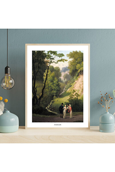 Pixaflair - The Devil's Cleft at Liselund Manor. by C.W. Eckersberg - Tablo - Çerçevesiz Poster