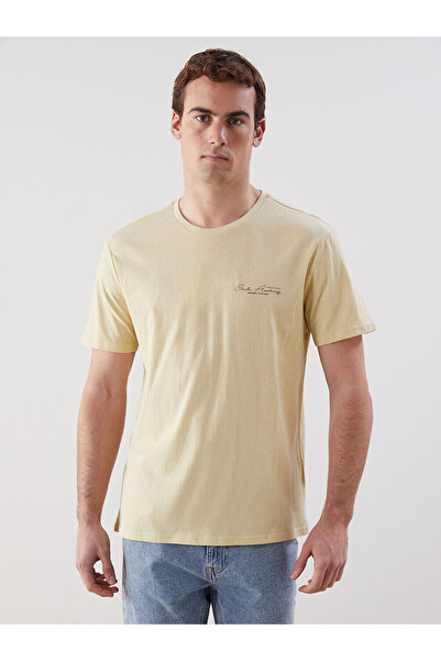 LC Waikiki LCW Herren-T-Shirt mit Rundhalsausschnitt, kurzärmlig, bedruckt, g...