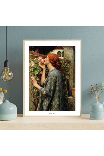 Pixaflair - John William Waterhouse's The Soul of the Rose - Tablo - Çerçevesiz Poster