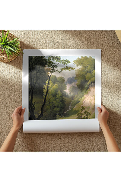 Pixaflair - The Devil's Cleft at Liselund Manor. by C.W. Eckersberg - Tablo - Çerçevesiz Poster