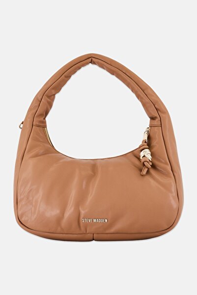 Steve Madden Women Brand Logo Hobo Bag, Tan