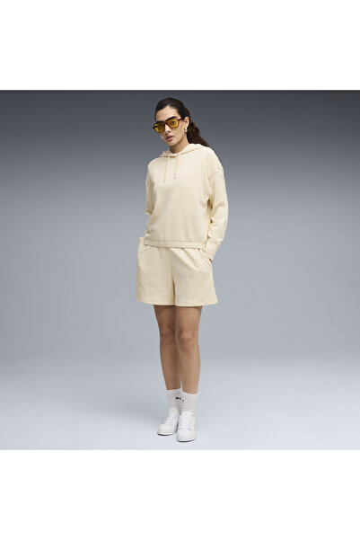 Puma Kurzer Kapuzen-Trainingsanzug für Damen im Relaxed-Stil