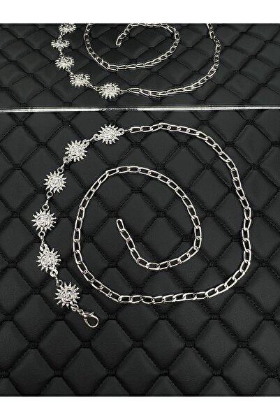 Mynoa Sun Figured, Chain Detailed Women's Belt I, Pants Belt I, Jacket Belt I.