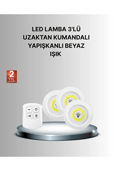 Epilons Decorative and Practical 3-Piece Remote Controlled Spot Led Lighting