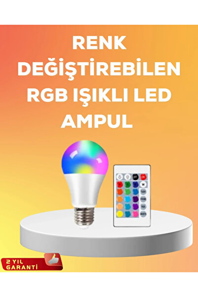 Epilons Rgb Remote Controlled Led Bulb 16 Colors a Quality 2025 Model Original