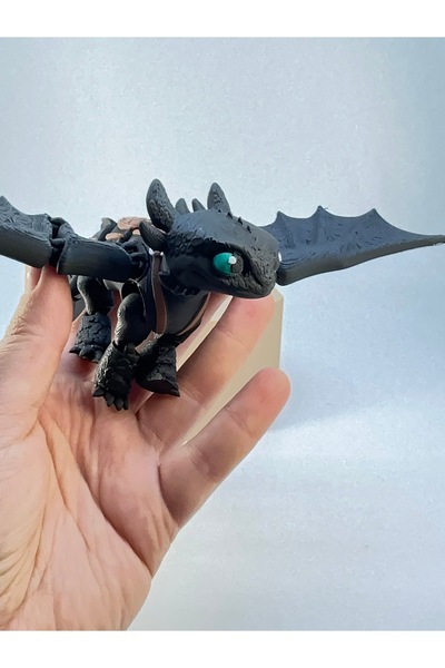 fyne How to Train Your Toothless Dragon Brown Backed Premium Toothless Figure
