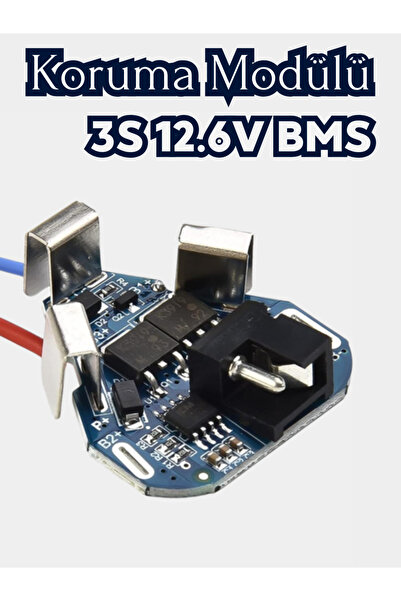RoboPazar BMS 3S 12.6V 40A (MAX) Li-Ion Batarya Koruma ve Balans Modülü