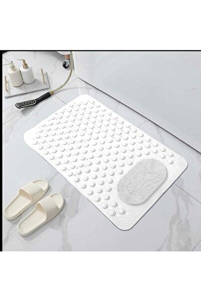 ZUZU MADE Beyaz Renk Vantuzlu Banyo ve Duş Kaydırmazı Duşa Kabin Küvet İçi Va...