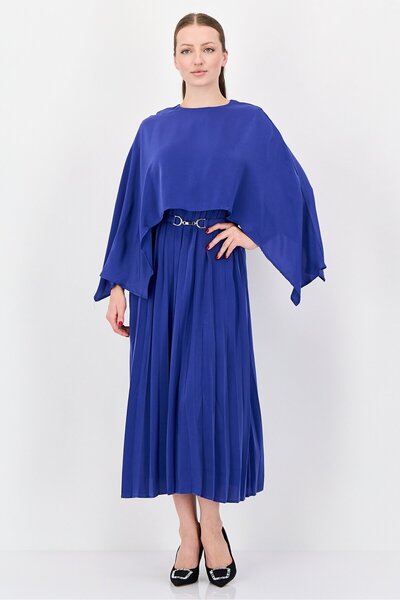 JASON WU Women Pleated Maxi Dress, Blue